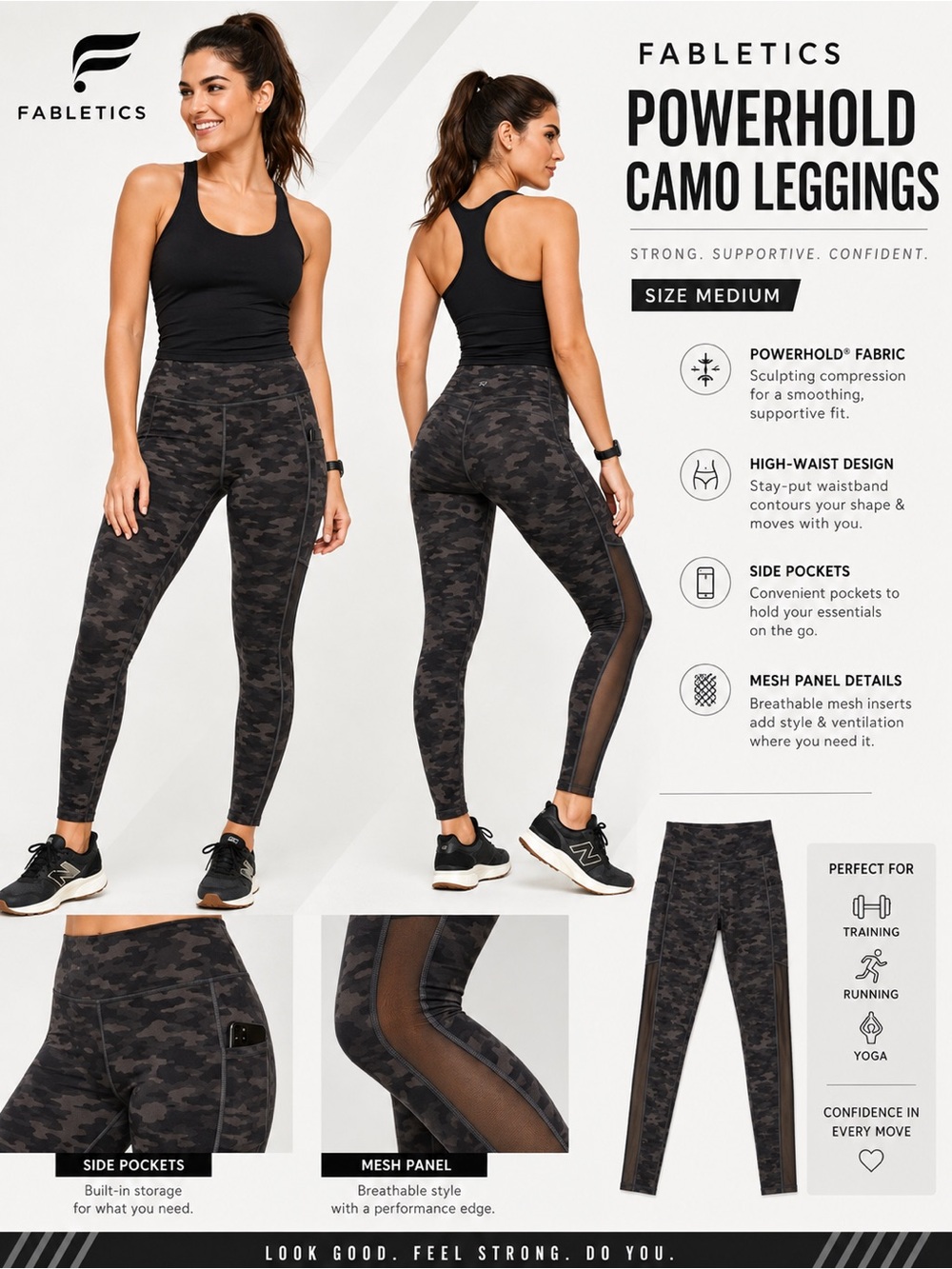 Fabletics Powerhold Camo Leggings